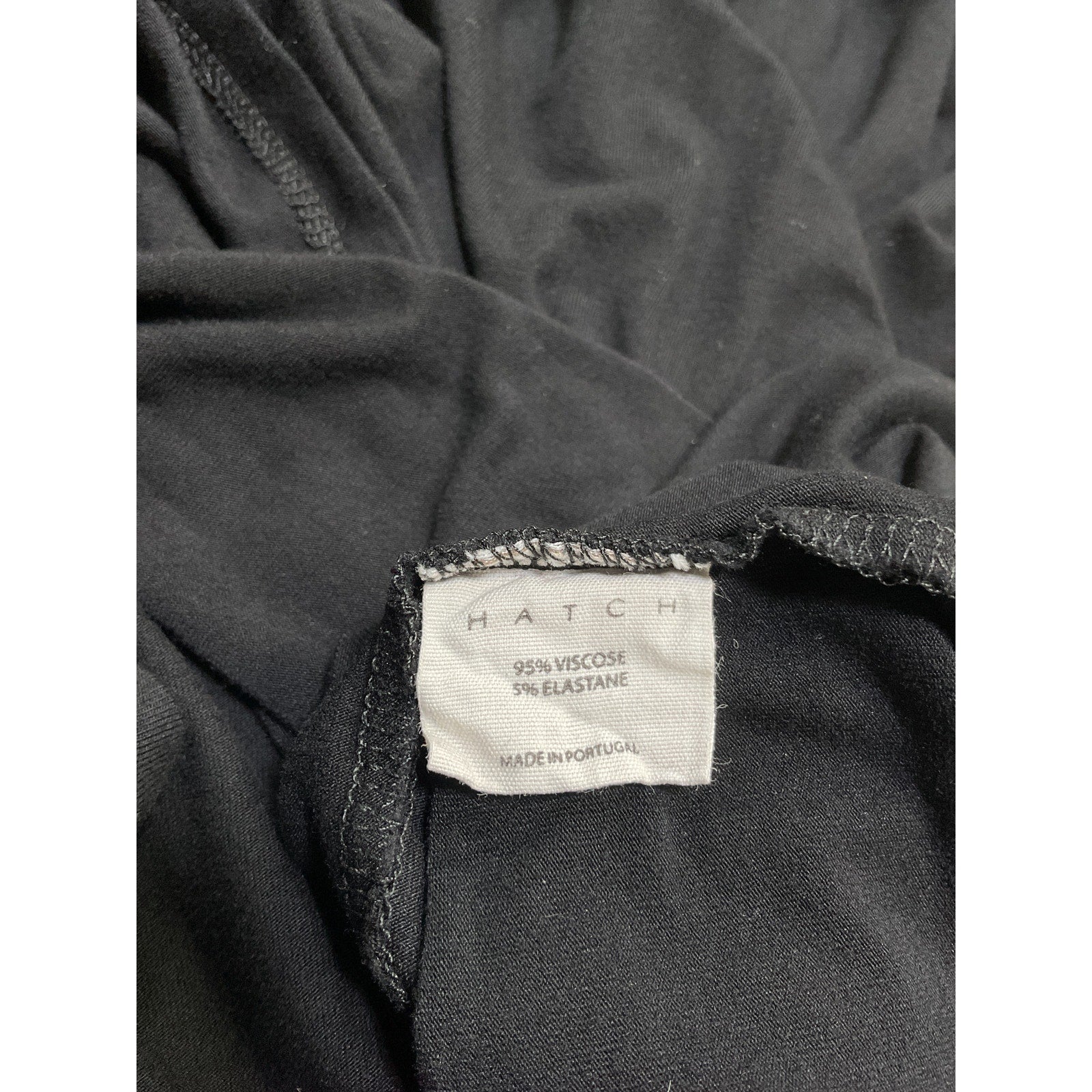 Hatch 'The Perfect' Black Polyester Vee Top Size 2