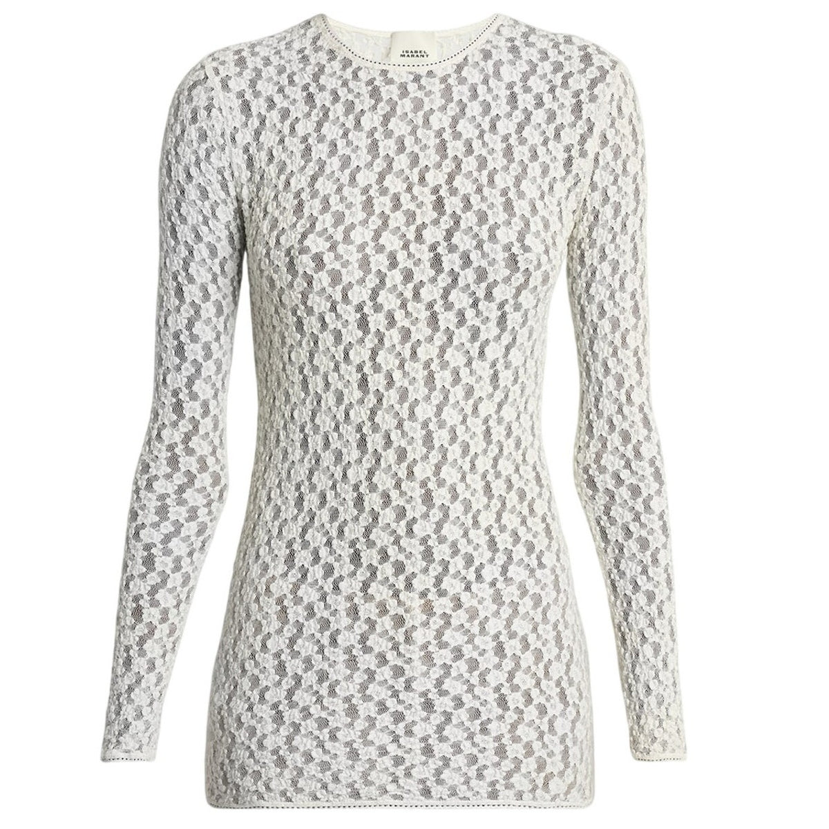 Isabel Marant Stretch Lace Cream Gaelle Top Size 38