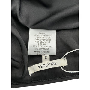 Tularosa Sequined Black Saffron Mini Dress Size S