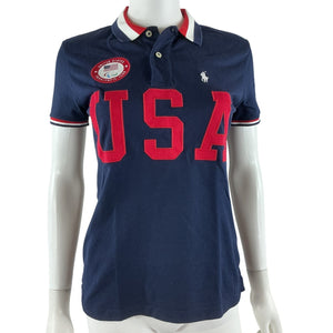 Ralph Lauren Classic Cruise Navy Team Usa Polo Shirt Size XS