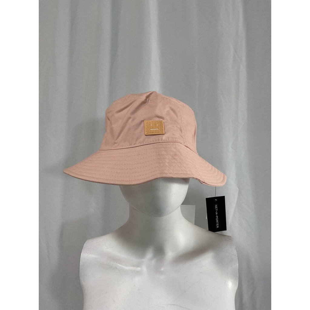 Acne Studios 'Appliqu�d' Pink Cotton-Twill Bucket Hat Size 59 CM