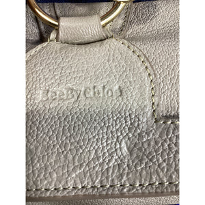 See By Chloé Pebbled Motty Grey Hana Wallet On Chain
