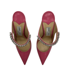 Jimmy Choo Bing Pink Leather 100 Heel Size 8