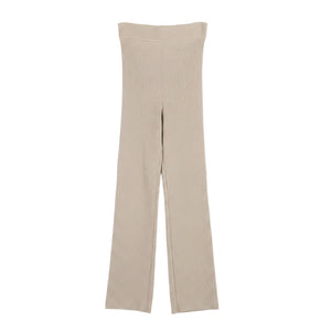 Simkhai Ribbed Beige Knit Pants Size S