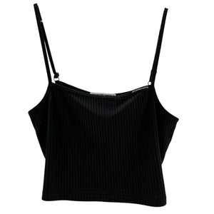 Alexanderwang.t Ribbed Black Camisole Top Size S