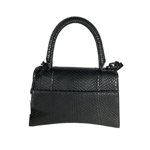 Balenciaga Textured Black Hourglass Bag
