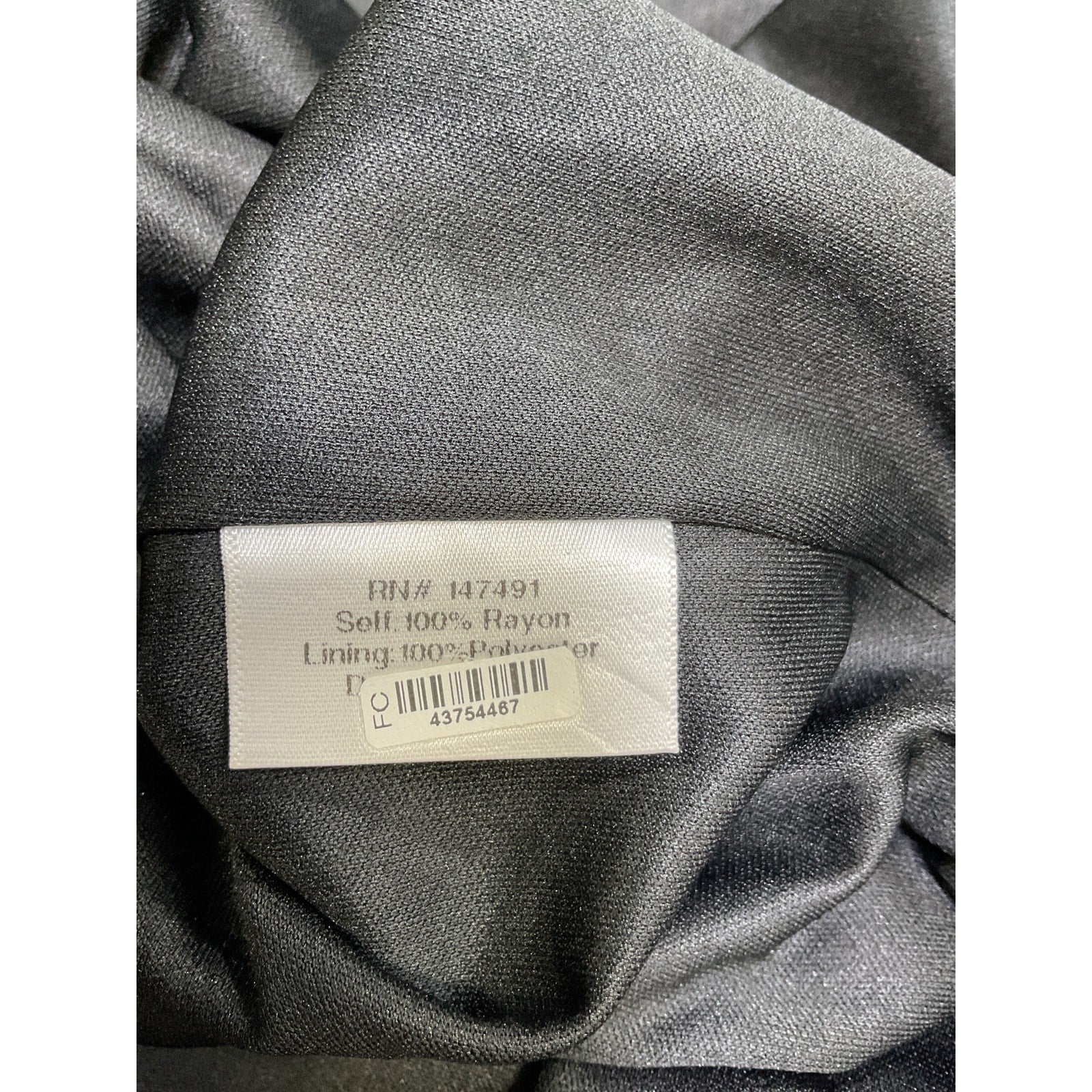 Katie May 'Baby' Black Rayon Cakes Gown Size S