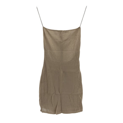 Gauge81 Sleek Tan Hira Mini Dress Size XS