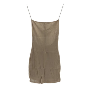 Gauge81 Sleek Tan Hira Mini Dress Size XS