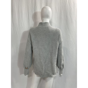 Lunya 'Cozy' Grey Cotton Silk Tops Size M
