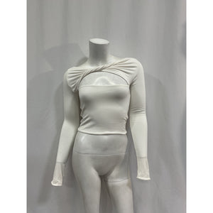 Ser.O.Ya 'Artemis' White Spandex Top Size S