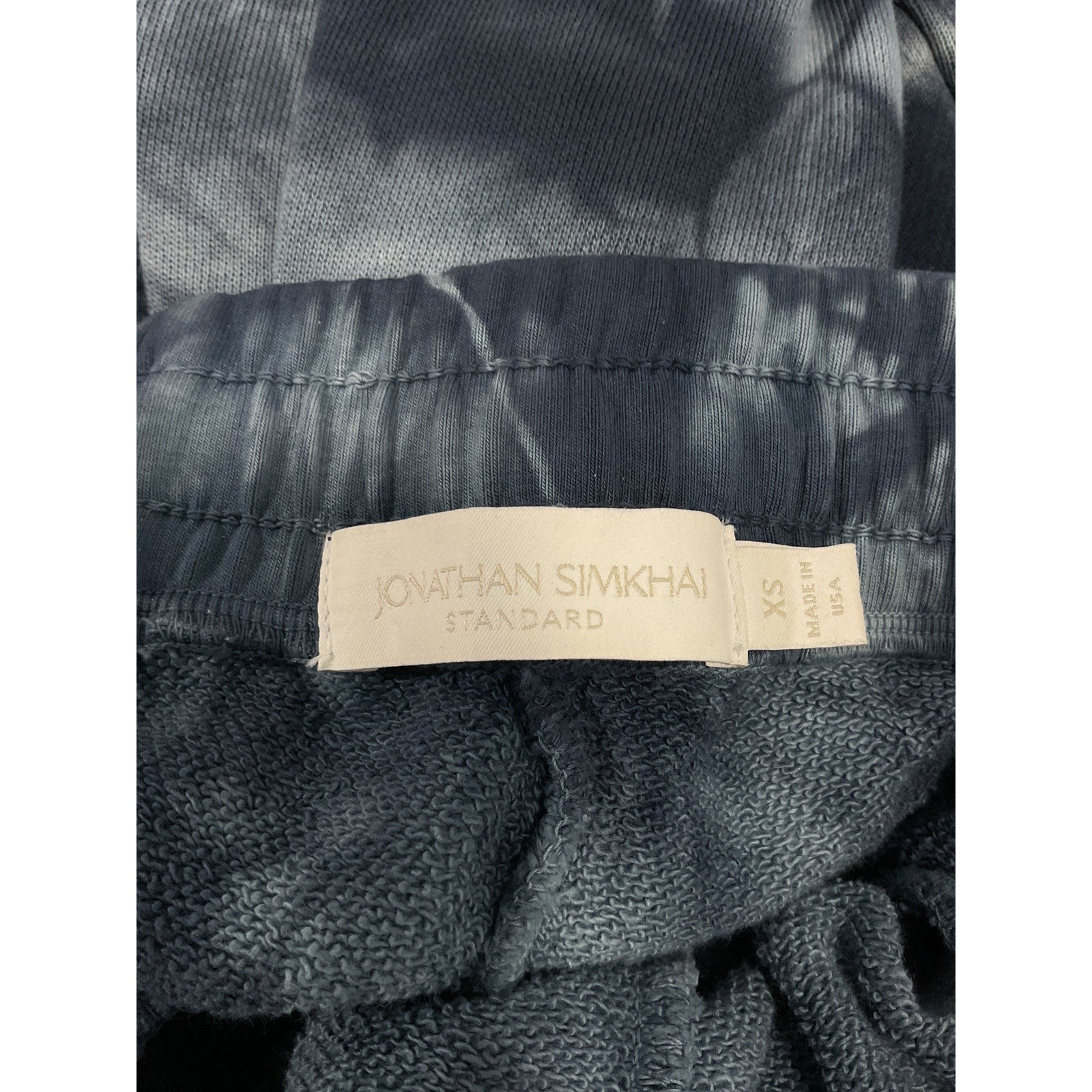 Simkhai 'Standard' Blue Cropped Cotton Tie-Dye Joggers Size XS