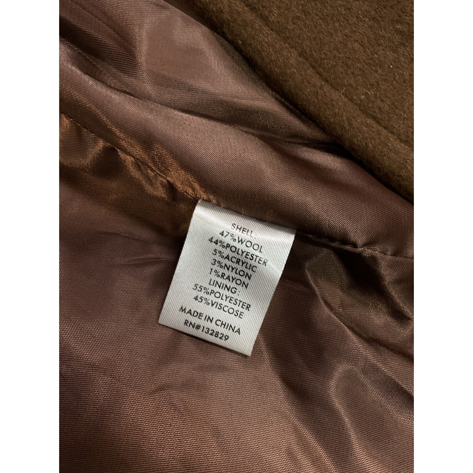 L'Academie x 'Marianna' Brown Long Coat Size XS