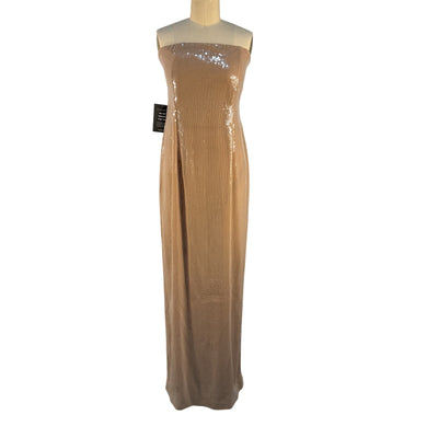 Retrofête Sequined Tan Ember Dress Size L NWT