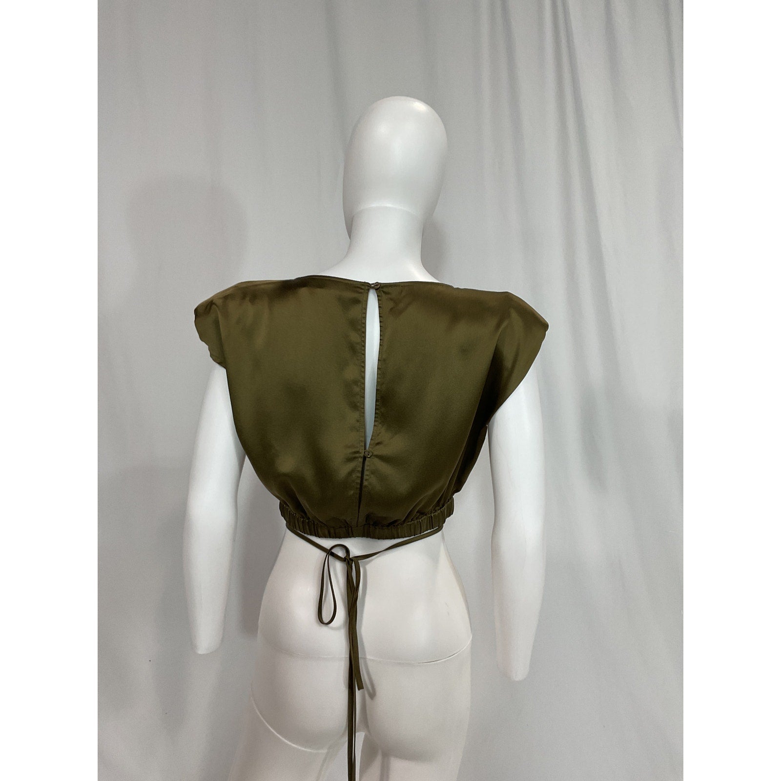 Nicholas 'Rey' Green Satin Top Size 4