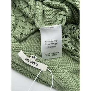 Tularosa Crochet Green Jacy Maxi Dress Size XS