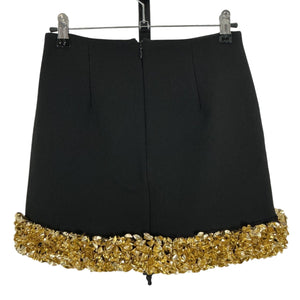 Simkhai Embellished Black Dua Mini Skirt Size 2