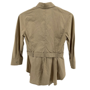 Max Mara Belted Tan Cuneo Top Size 2 NWT
