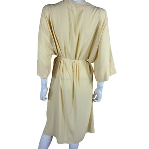 Haight Knotted Yellow Wrap Dress Size X Large