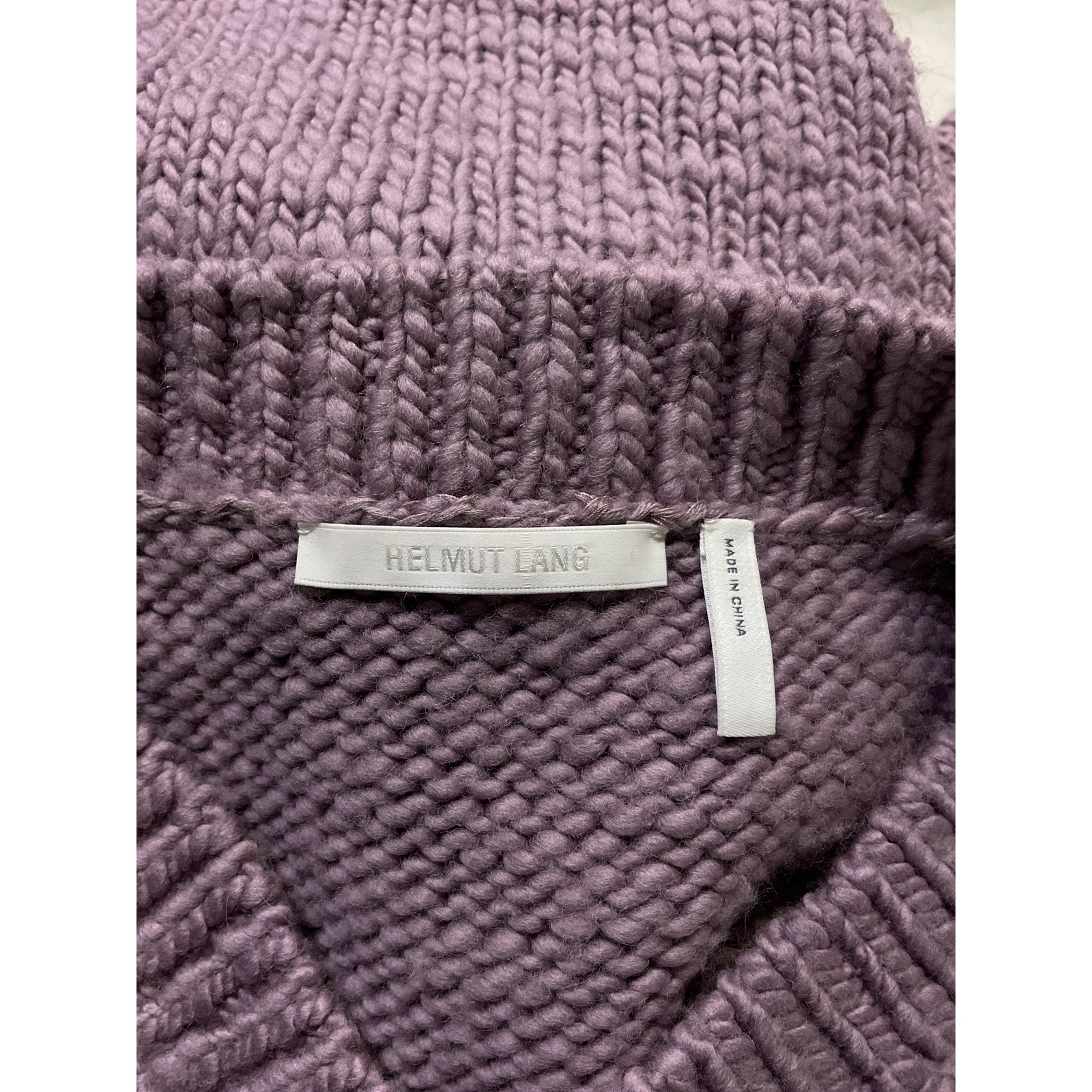 Helmut Lang Purple Wool Sweater Size S