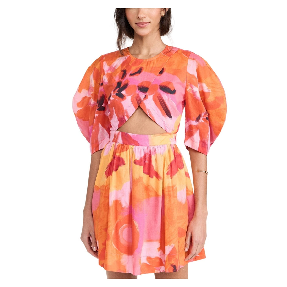 De Loreta Vibrant Multicolor Candelaria Dress Size S
