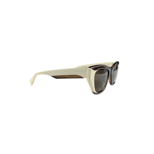 Rachel Comey Sleek Brown Bone Ayres Sunglasses