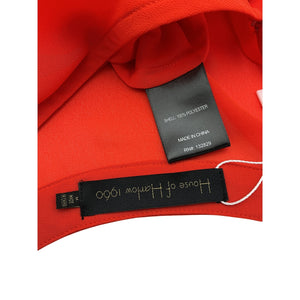 House Of Harlow 1960 Sheer Orange Joli Blouse Size M