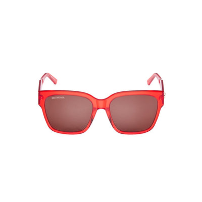 Balenciaga Flat 55Mm Red Square Sunglasses Size OS
