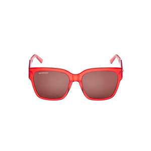 Balenciaga Flat 55Mm Red Square Sunglasses Size OS