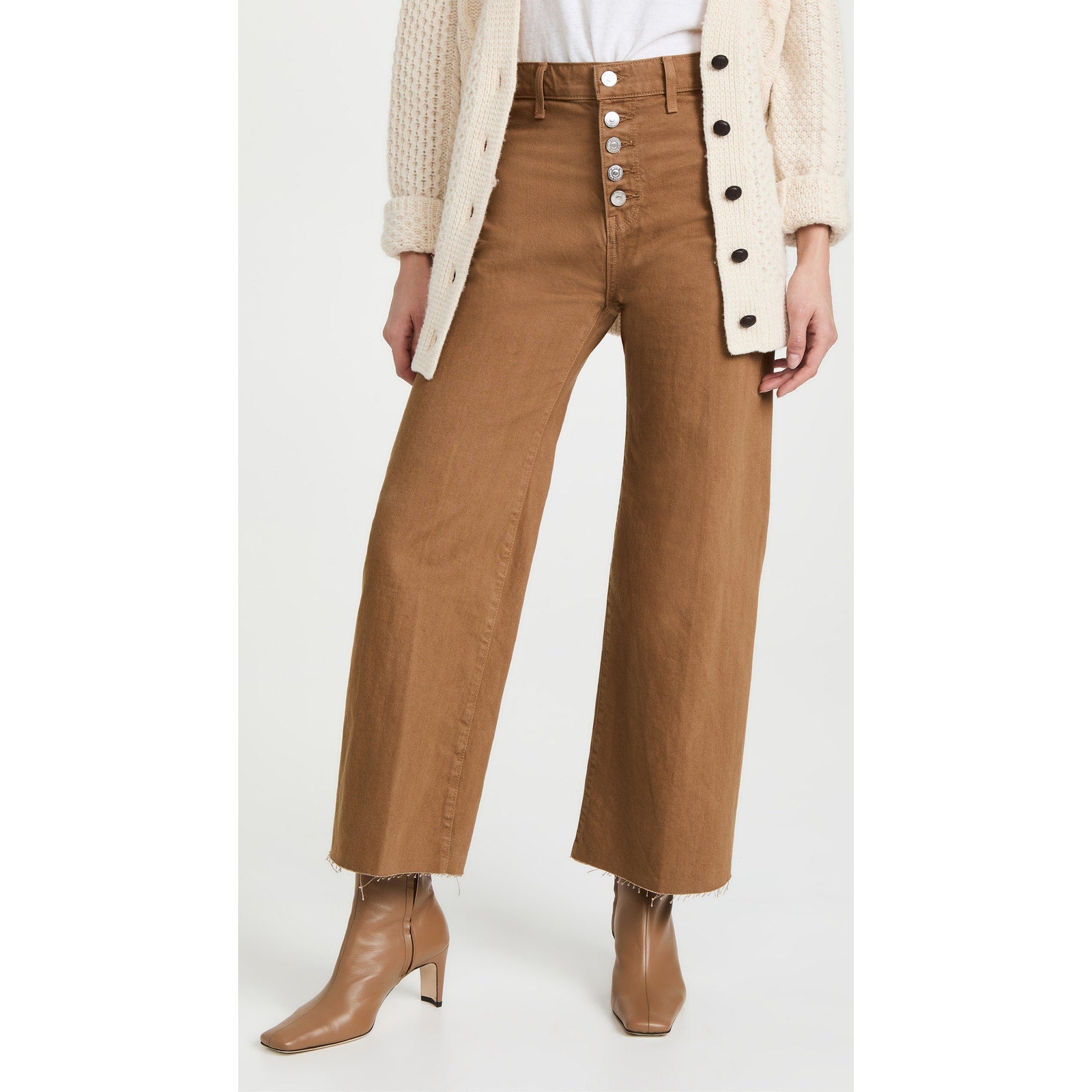 Veronica Beard 'Grant' Brown Wide Leg Pants Size 27