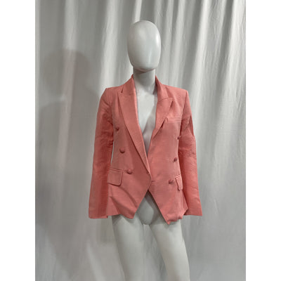 L'Agence 'Kenzie' Pink Double Breasted Blazer Size 0 - NWT