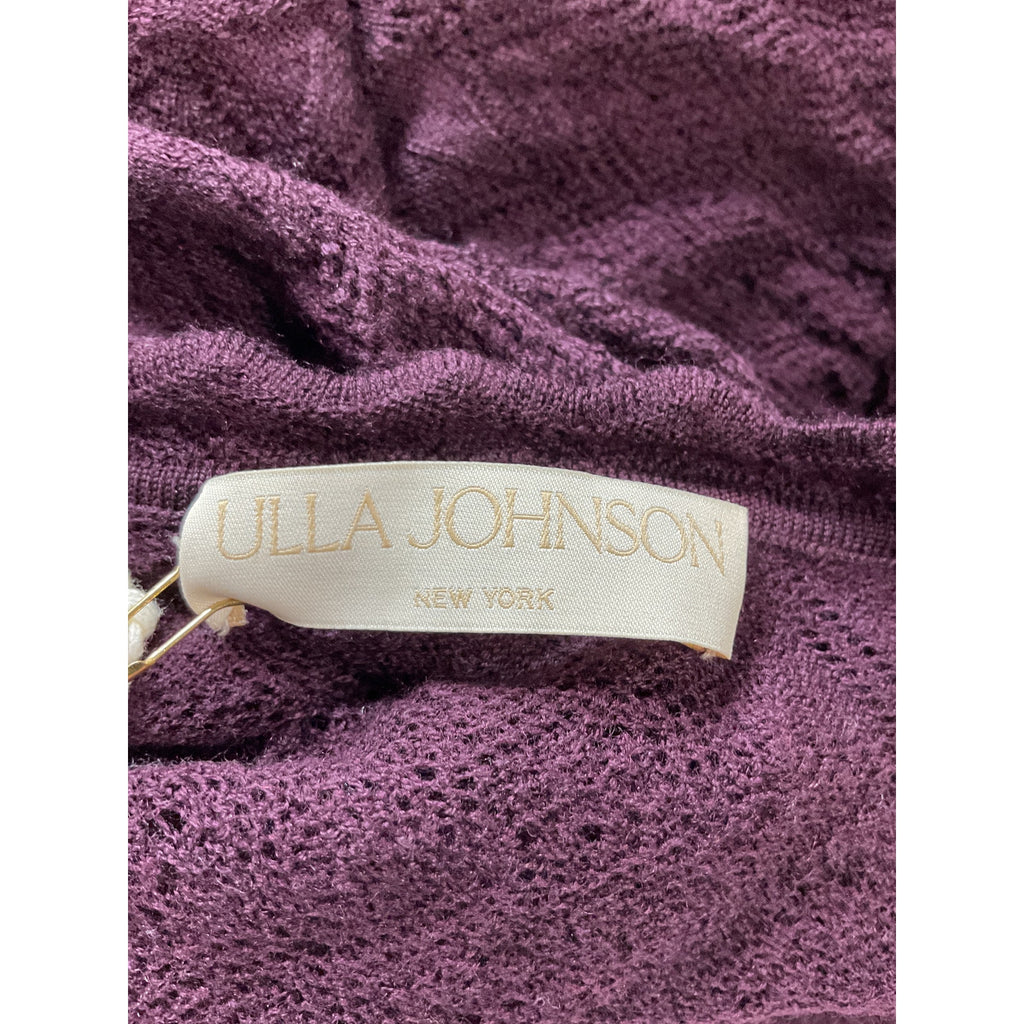 Ulla Johnson 'Augustina' Black Long Sleeve Ruffle Trim Pullover Size S - NWT