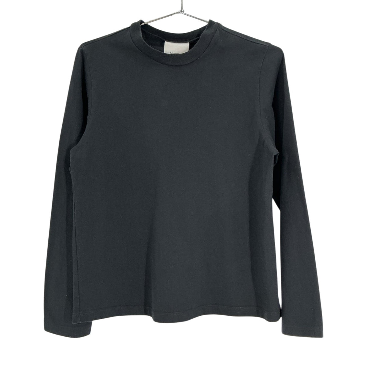 Reformation Classic Black Crewneck Top Size XS