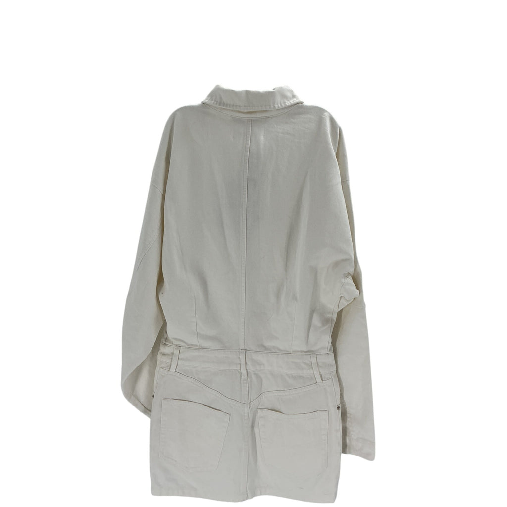 Ronny Kobo 'Andy' White Cotton Denim Mini Dress Size XS