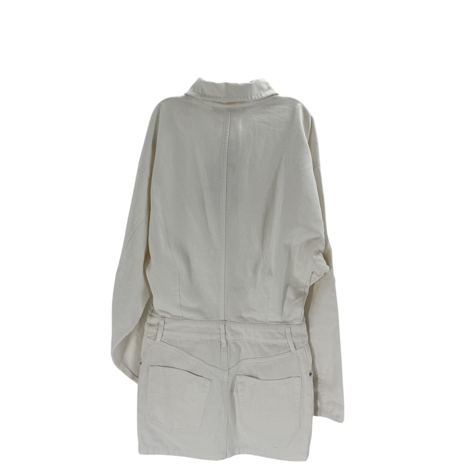 Ronny Kobo 'Andy' White Cotton Denim Mini Dress Size XS