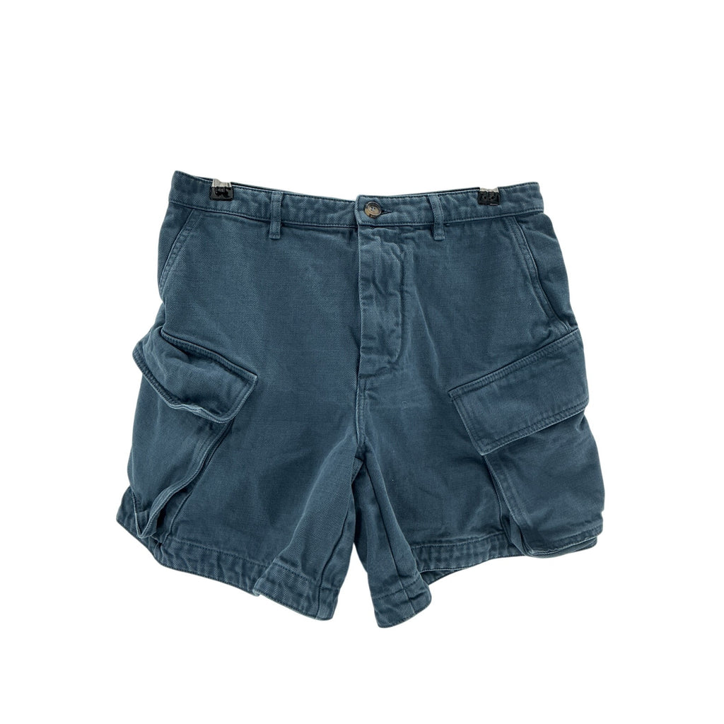 J.W. Anderson Blue Cotton High Waisted Cargo Short Size 4