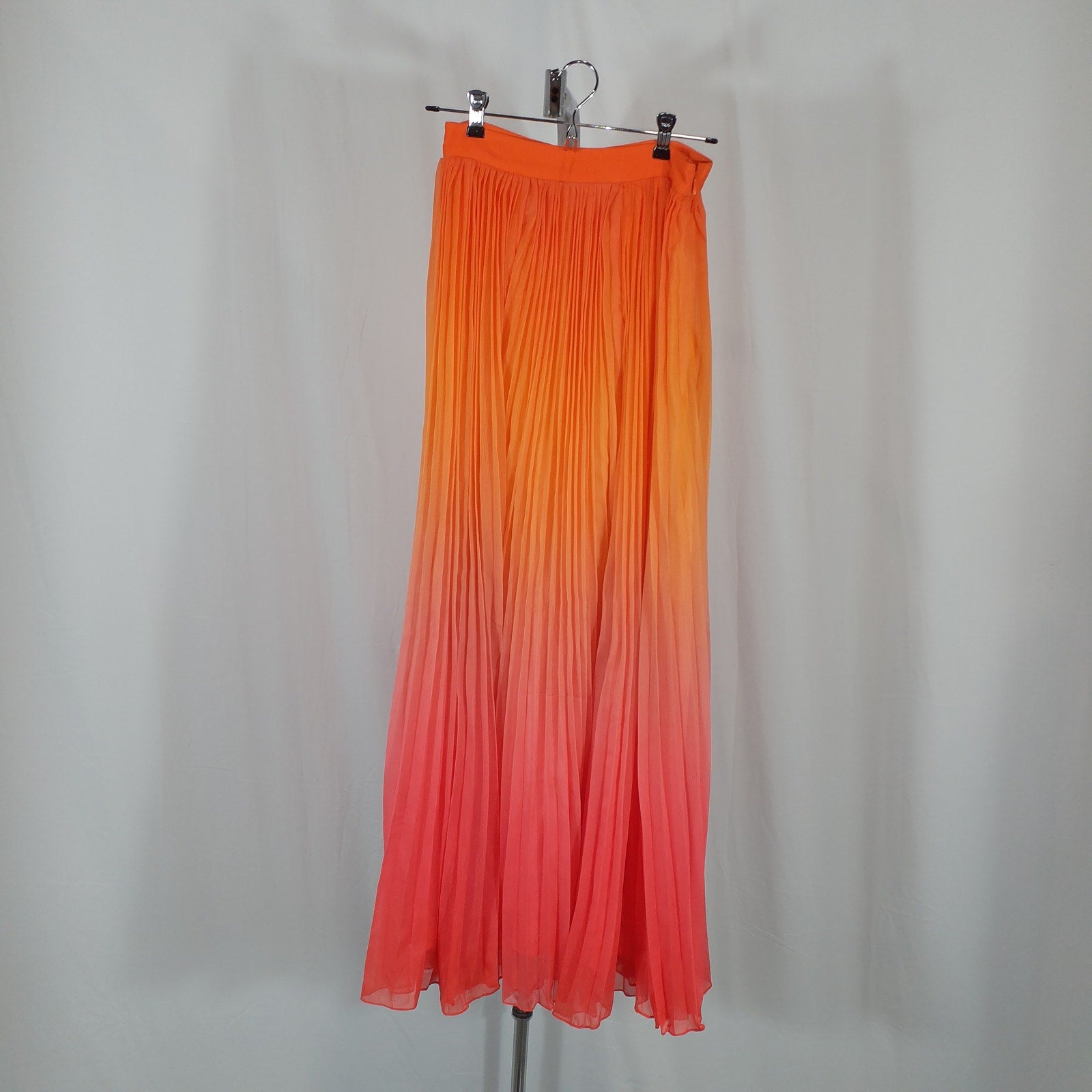 Rococo Sand 'Ombre' Orange Georgette Maxi Skirt Size S