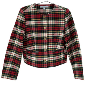 Hill House Home Tartan Multicolor Virginia Jacket Size M