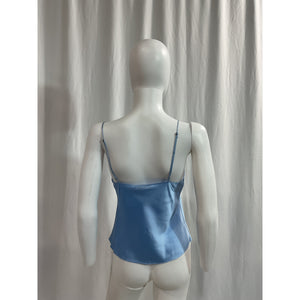 Dannijo Blue Silk Tank Top Size S
