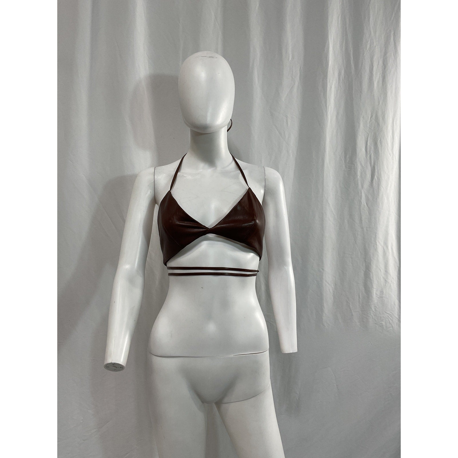Lamarque x Revolve 'Melka' Brown Halterneck Top Size XS
