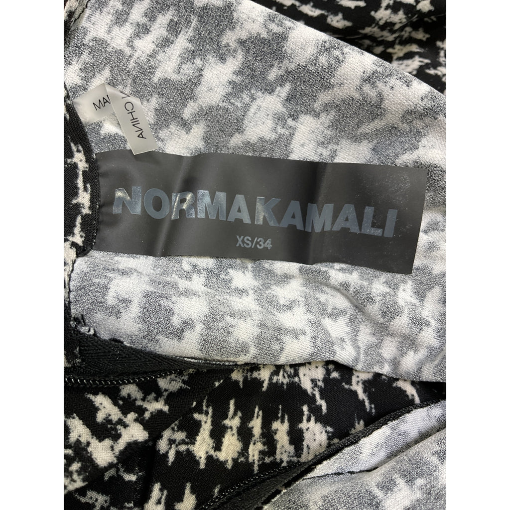 Norma Kamali Long Sleeve Black Polyester Turtle Fishtail Gown Size XS