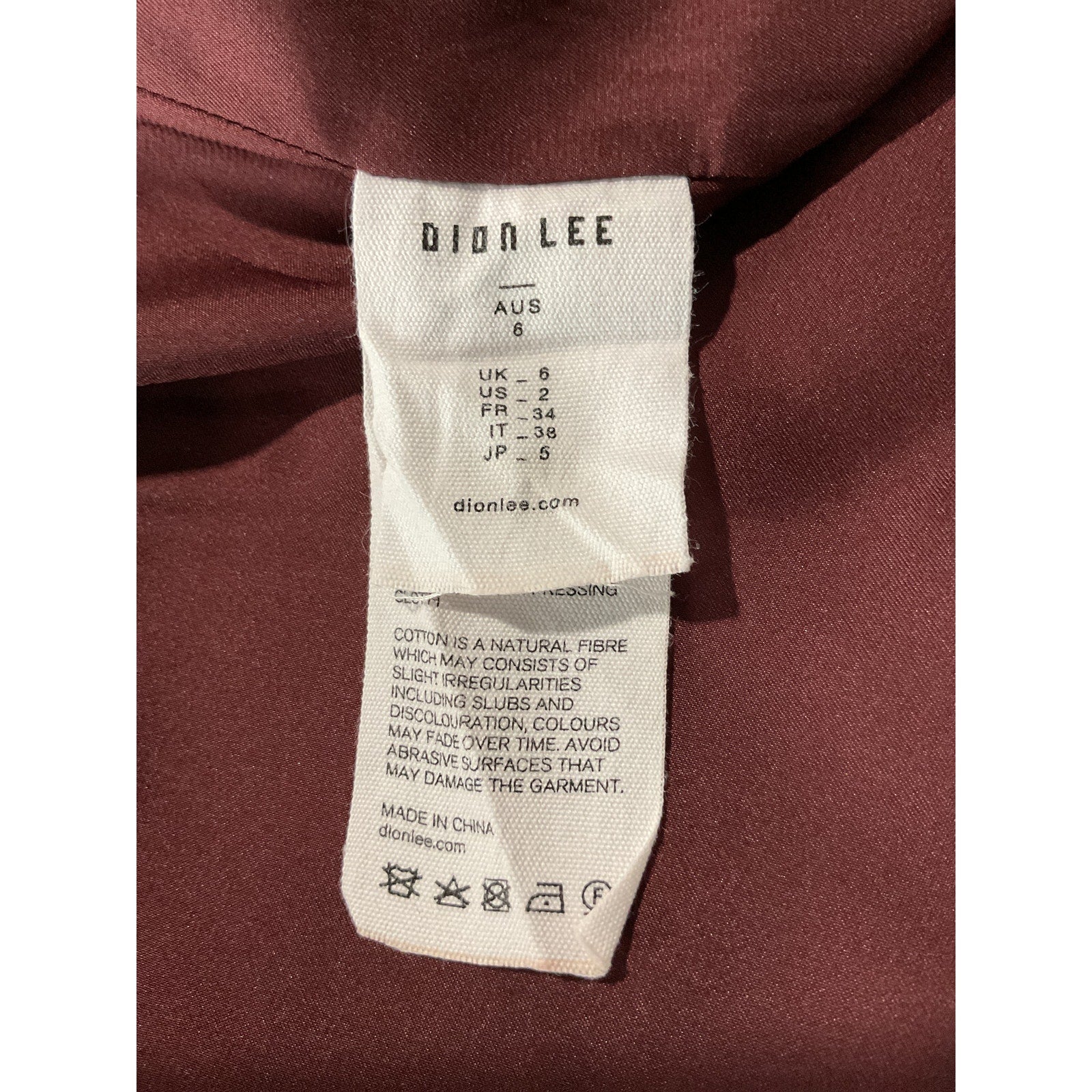 Dion Lee Double Arch Red Cotton Bustier Mini Dress Size 2