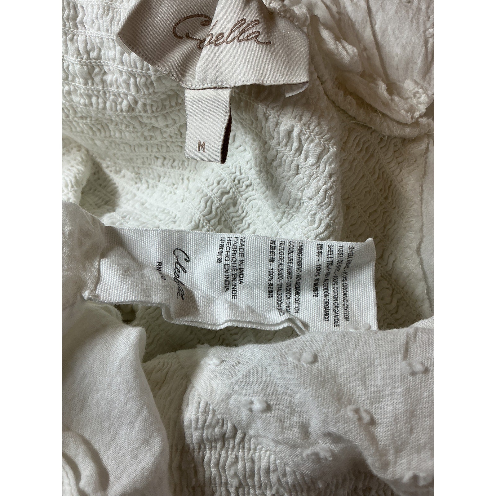 Cleobella 'Ashlyn' White Cotton Midi Dress Size M