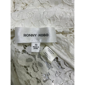 Ronny Kobo Lace White Hana Blouse Size XS