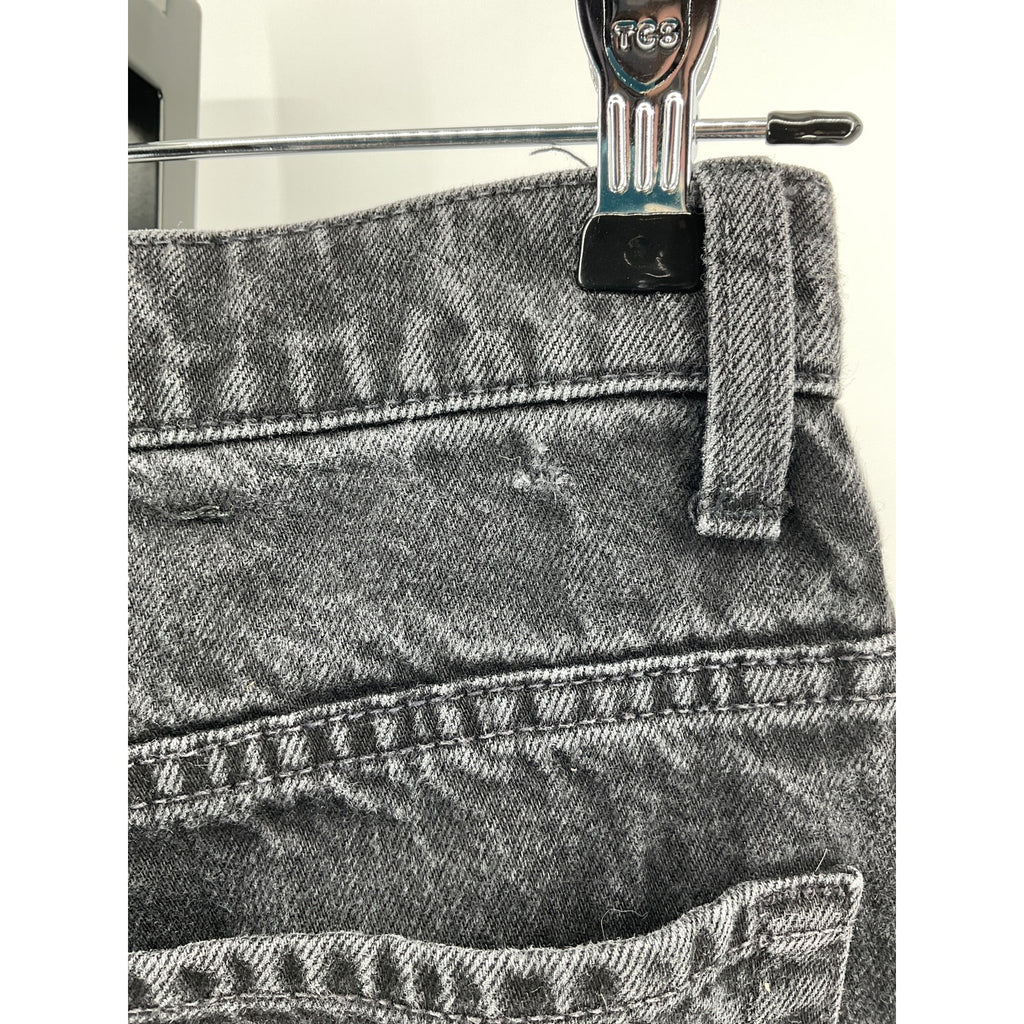 Mother Snacks! High Waisted Double Black Cotton Stack Hover Denim Jean Size 27