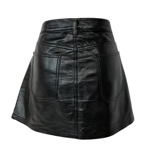 Agolde Sleek Detox Black Liv Mini Skirt Size 30