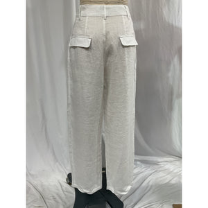Aexae White Linen Trousers Size S