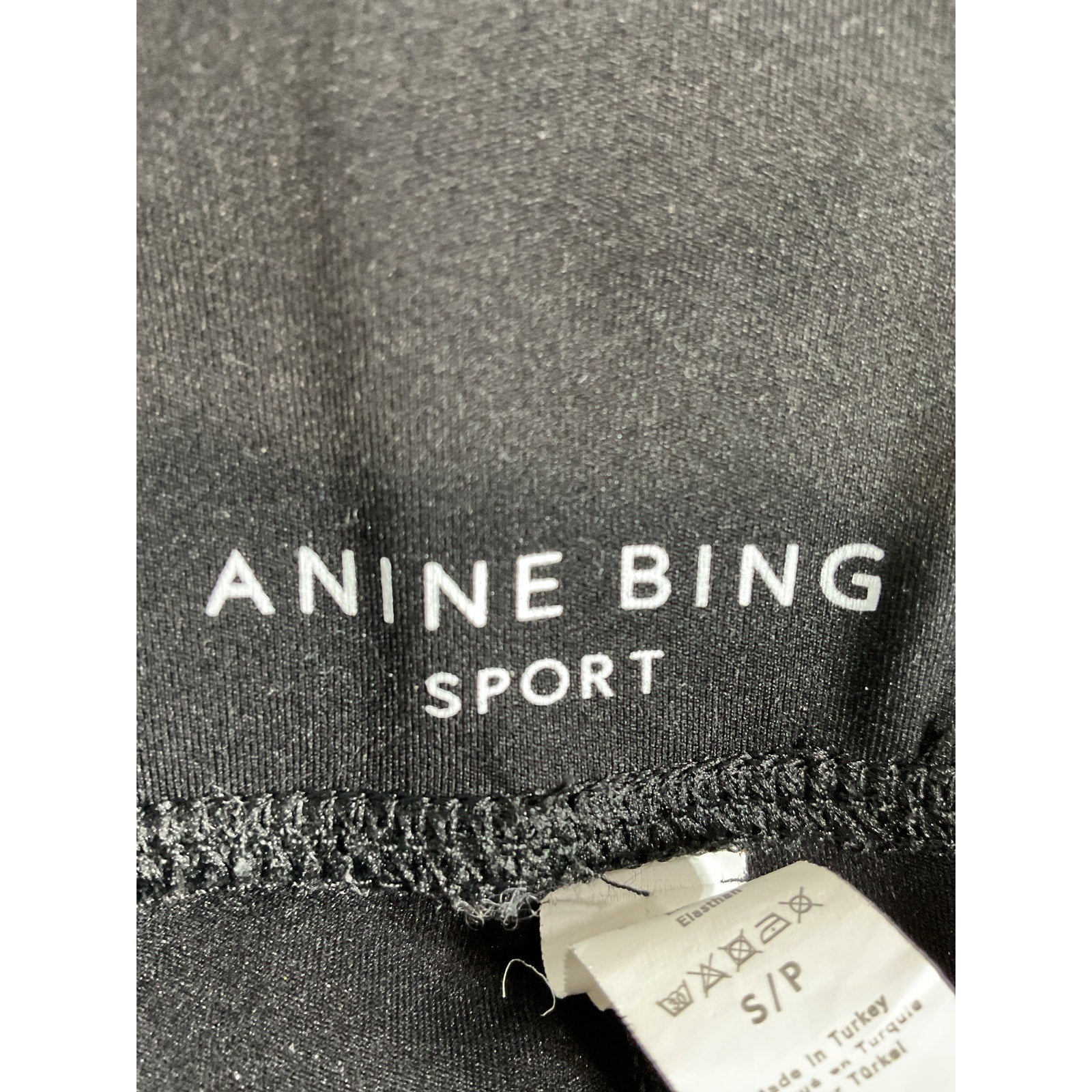 Anine Bing 'Rhea' Black Legging Size S