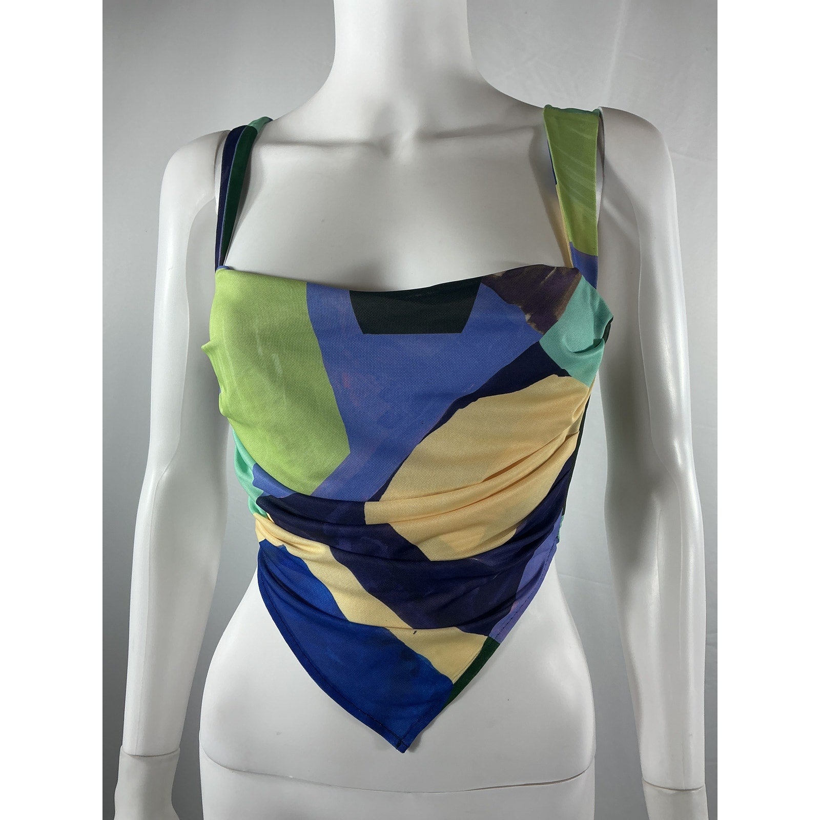 Miaou 'Tati' Blue Polyester Top Size S