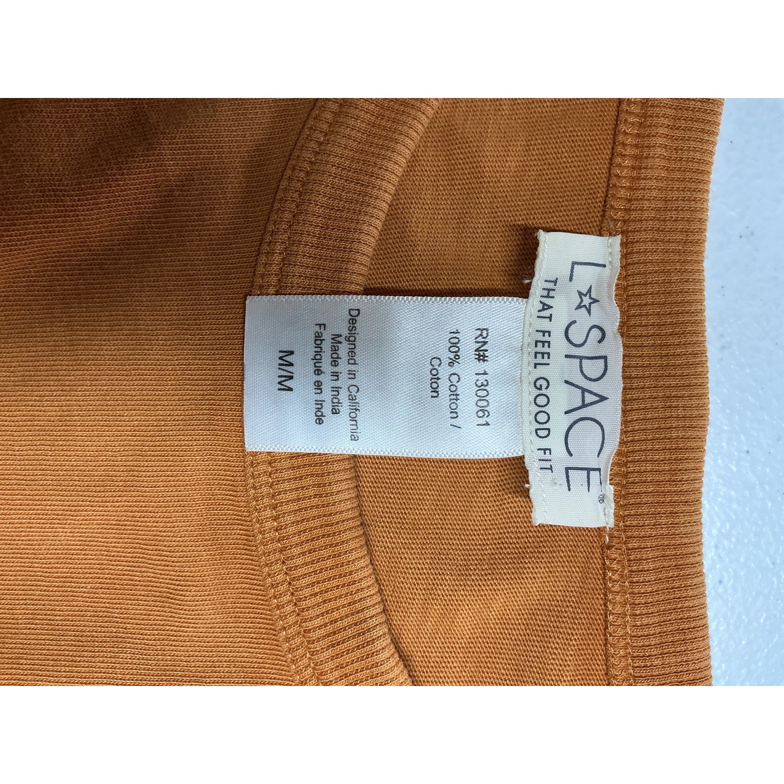 L*Space 'Seaview' Gold Cotton Mini Dress Size M